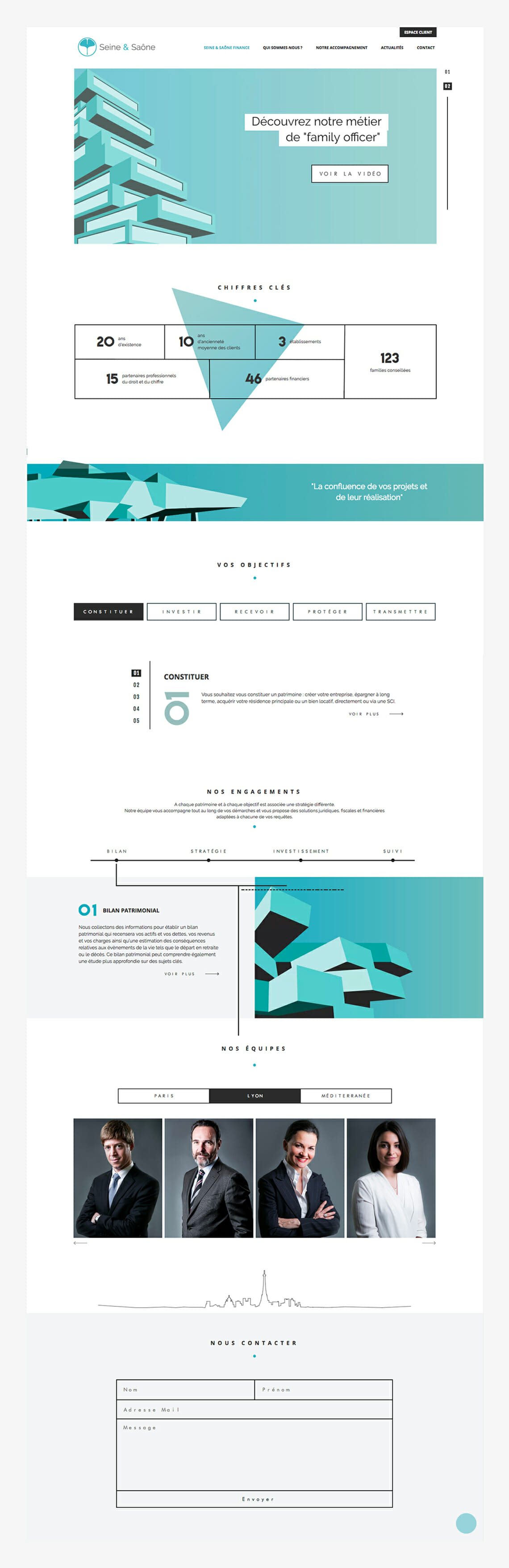 Site web Seine et Saône - Page d'accueila