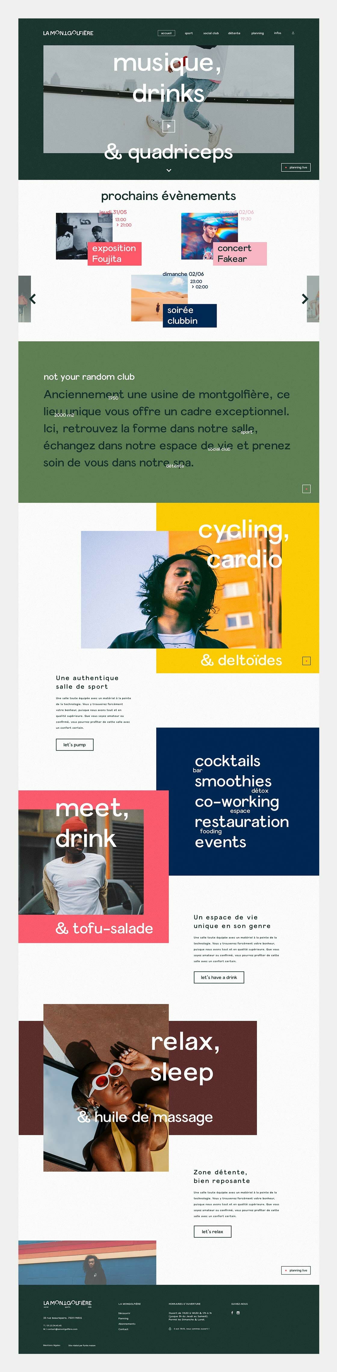 la montgolfiere club webdesign site home